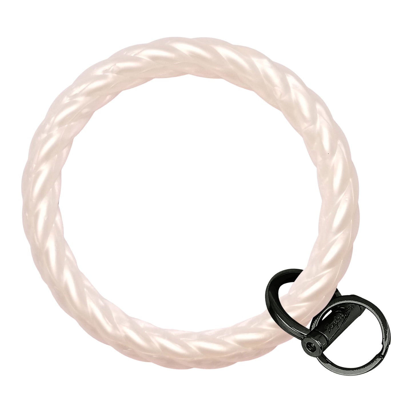 Twisted Bangle Bracelet Key Ring