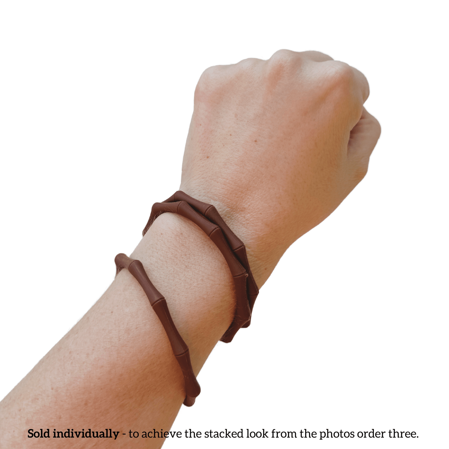 Waterproof Bamboo Bracelets - sold individually - Bangle & Babe Bracelet Key Ring