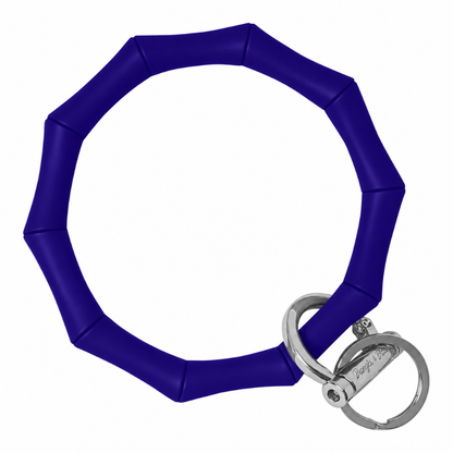 Bamboo Bangle Bracelet Key Ring EARLY ACCESS Bamboo - Iris (SEASONAL COLOR) Silver