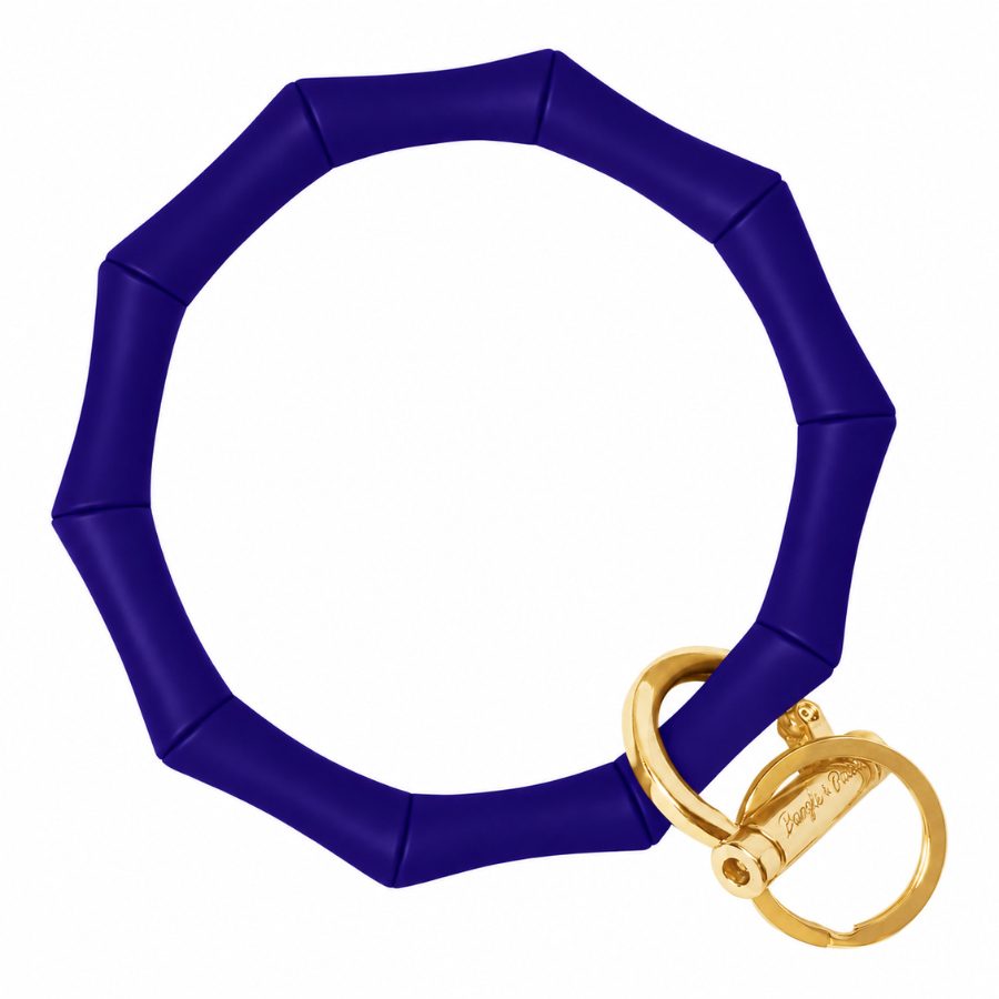 Bamboo Bangle Bracelet Key Ring EARLY ACCESS Bamboo - Iris (SEASONAL COLOR) Gold