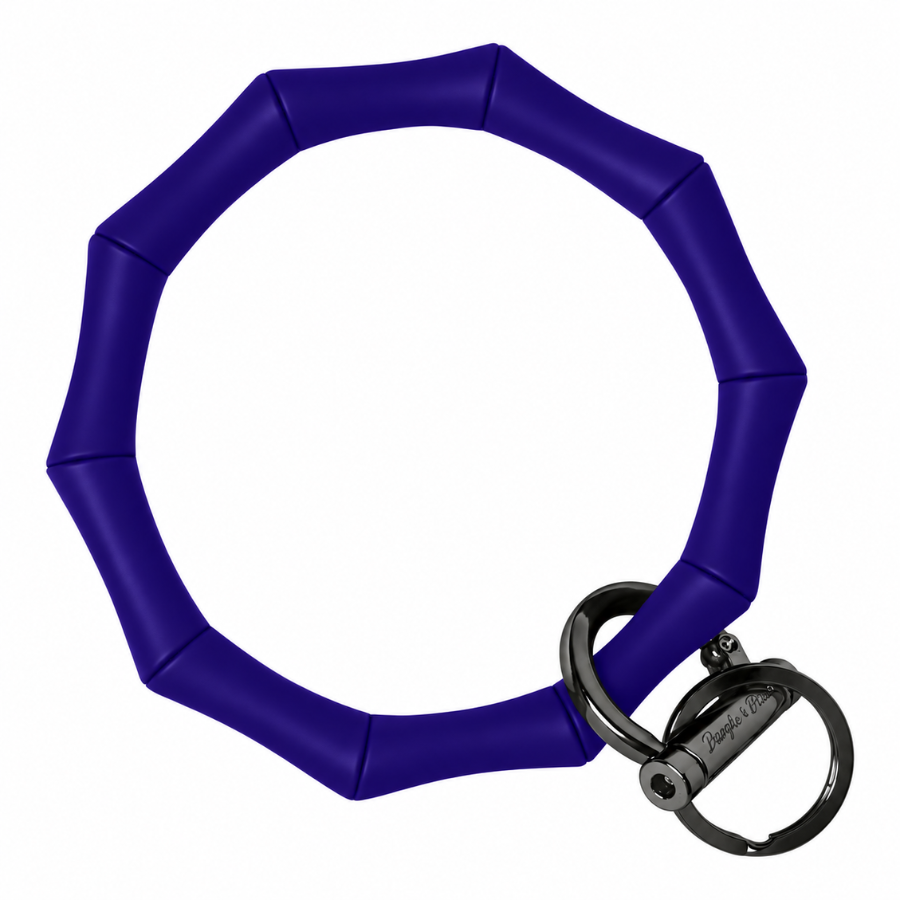 Bamboo Bangle Bracelet Key Ring EARLY ACCESS Bamboo - Iris (SEASONAL COLOR) Black