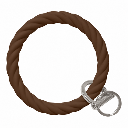 Twisted Bangle Bracelet Key Ring EARLY ACCESS Twist - Espresso (SEASONAL COLOR) Silver