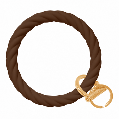 Twisted Bangle Bracelet Key Ring EARLY ACCESS Twist - Espresso (SEASONAL COLOR) Gold