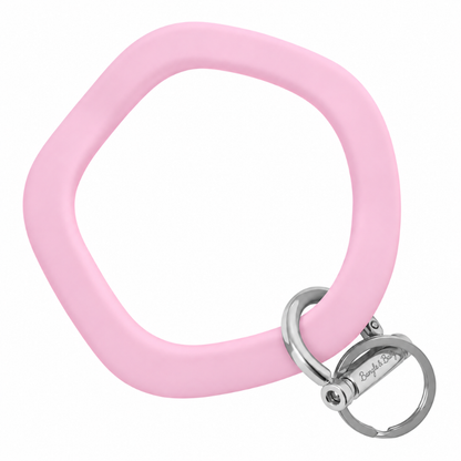 Wavy Bracelet Key Ring EARLY ACCESS Wavy - Quartz Pink (SEASONAL COLOR) Silver
