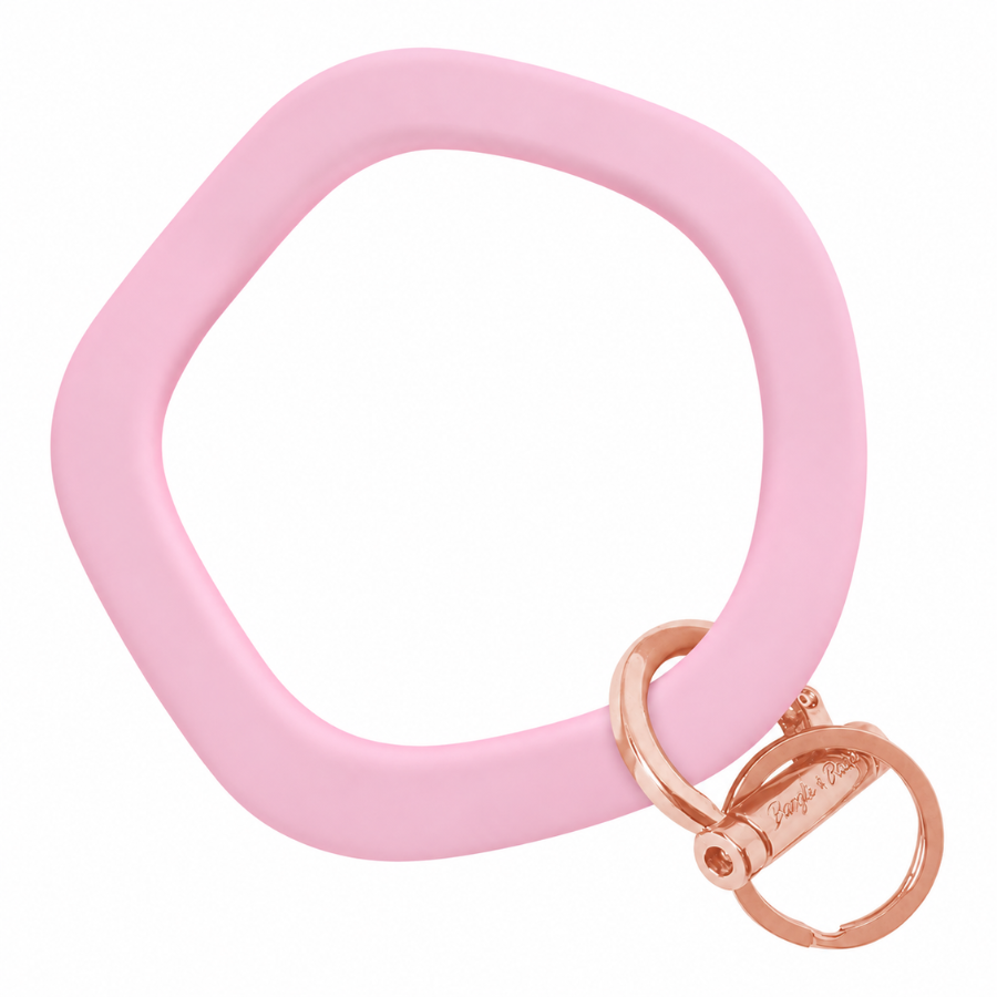 Wavy Bracelet Key Ring EARLY ACCESS Wavy - Quartz Pink (SEASONAL COLOR) Rose Gold