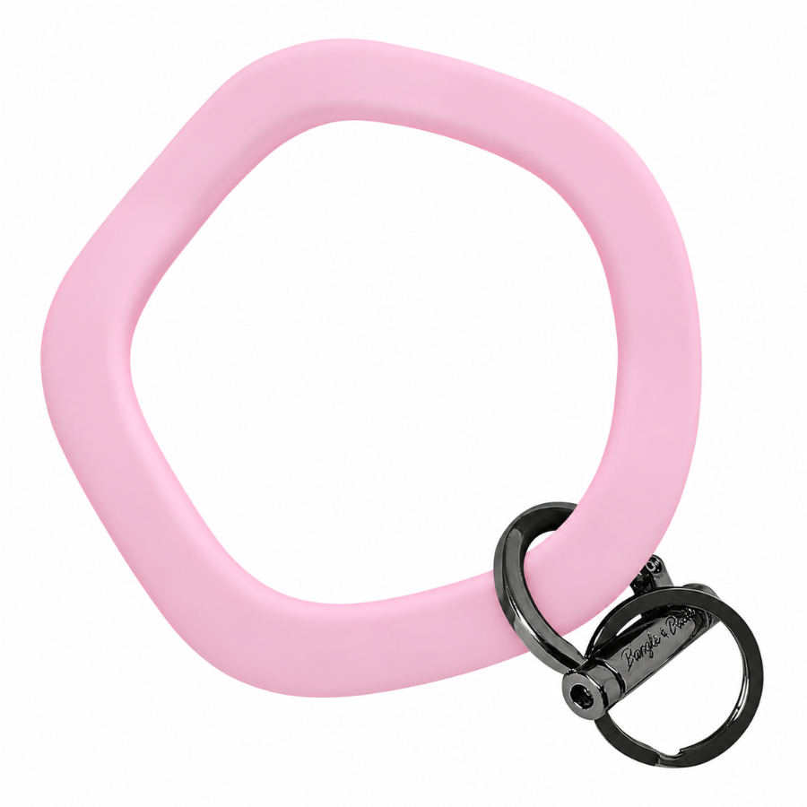 Wavy Bracelet Key Ring EARLY ACCESS Wavy - Quartz Pink (SEASONAL COLOR) Black
