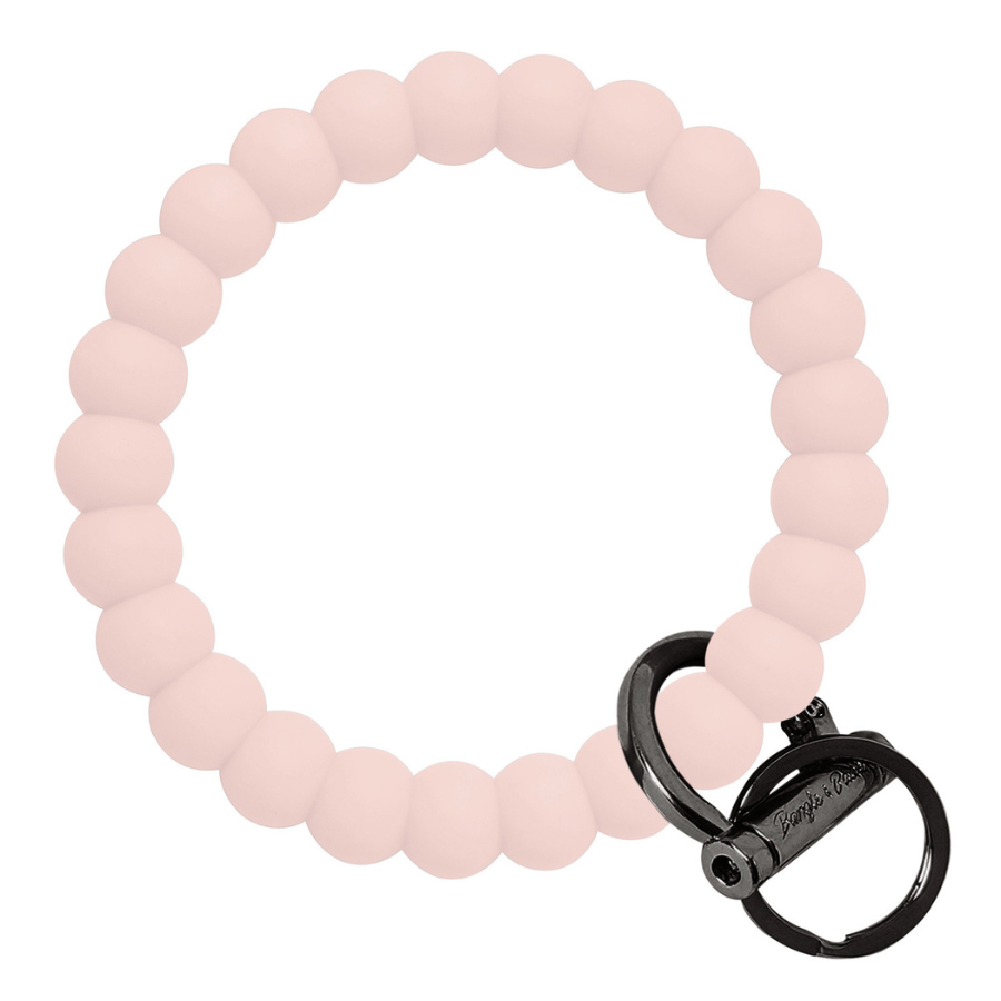 Bubble Bangle Bracelet Key Ring EARLY ACCESS Bubble – Ballet Slipper Pink (SEASONAL COLOR) Black