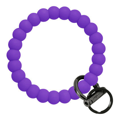 Bubble Bangle Bracelet Key Ring Bubble - Poppin' Purple Black