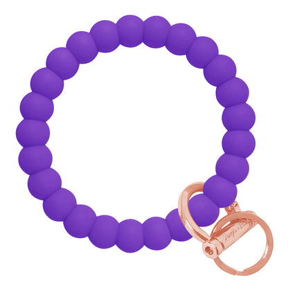 Bubble Bangle Bracelet Key Ring Bubble - Poppin' Purple Rose Gold