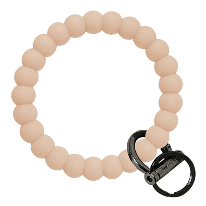 Bubble Bangle Bracelet Key Ring Bubble - Oatmeal Black