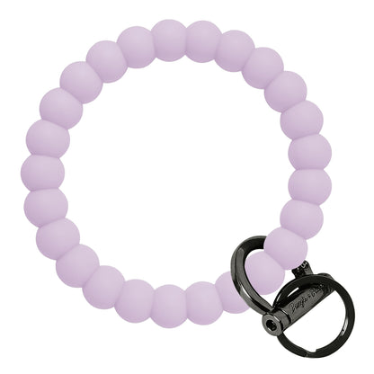 Bubble Bangle Bracelet Key Ring Bubble - Pastel Lilac Black