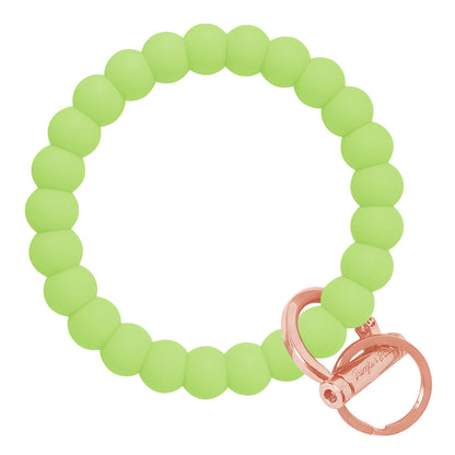 Bubble Bangle Bracelet Key Ring Bubble - Green Tea Rose Gold