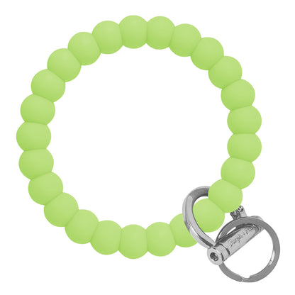 Bubble Bangle Bracelet Key Ring Bubble - Green Tea Silver
