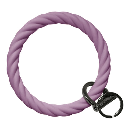 Twisted Bangle Bracelet Key Ring Twist - Army Green Black