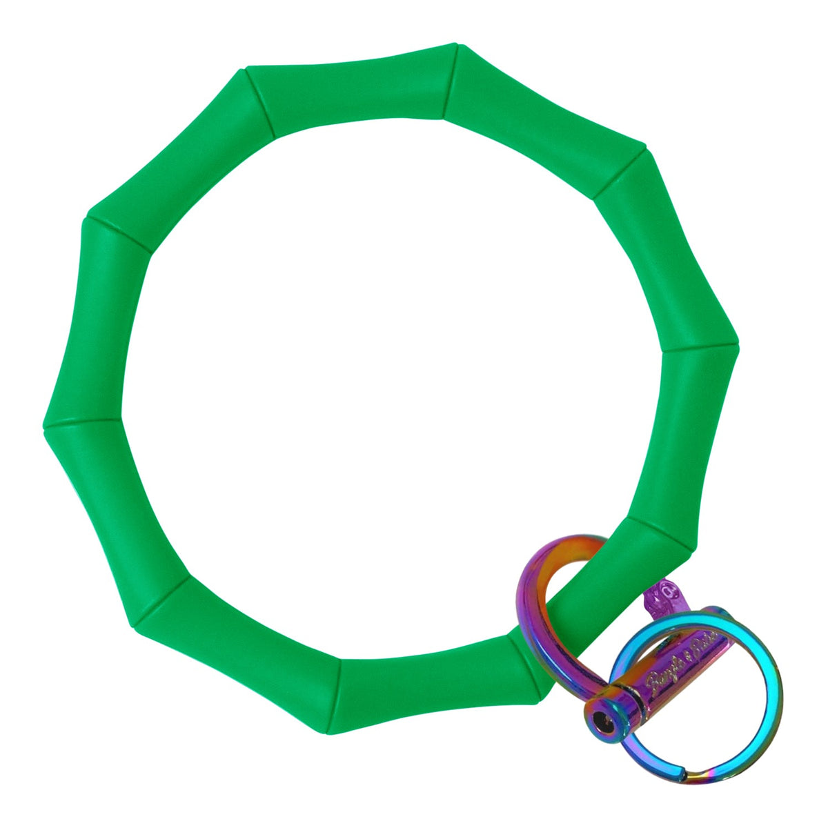 Bamboo Bangle Bracelet Key Ring EARLY ACCESS Bamboo - Kelly Green (SEASONAL COLOR) Rainbow