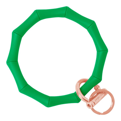 Bamboo Bangle Bracelet Key Ring EARLY ACCESS Bamboo - Kelly Green (SEASONAL COLOR) Rose Gold