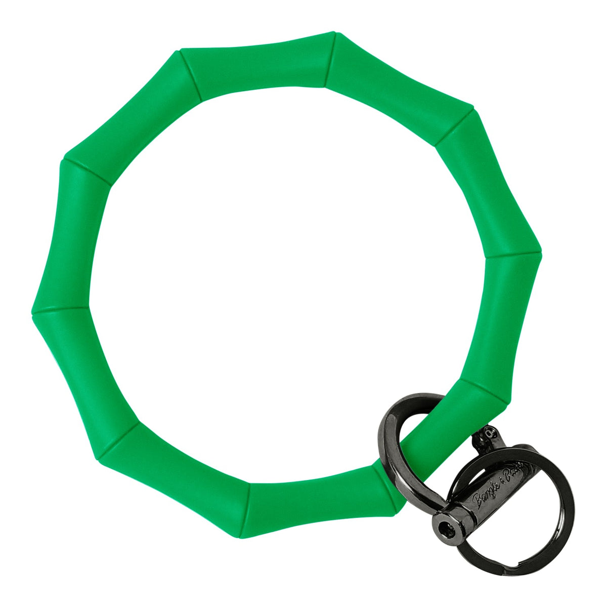 Bamboo Bangle Bracelet Key Ring EARLY ACCESS Bamboo - Kelly Green (SEASONAL COLOR) Black