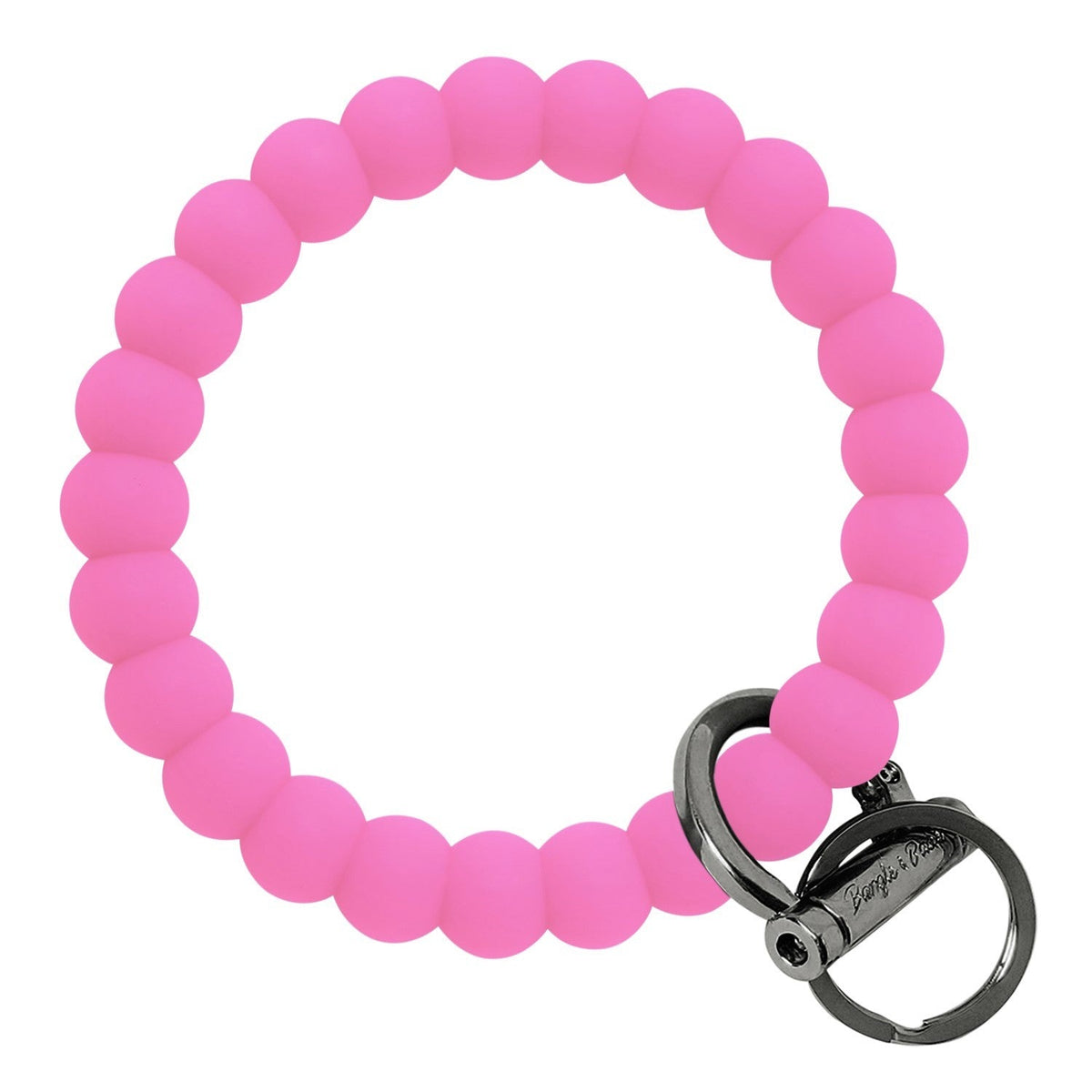 Bubble Bangle Bracelet Key Ring EARLY ACCESS Bubble – Bright Pink Black