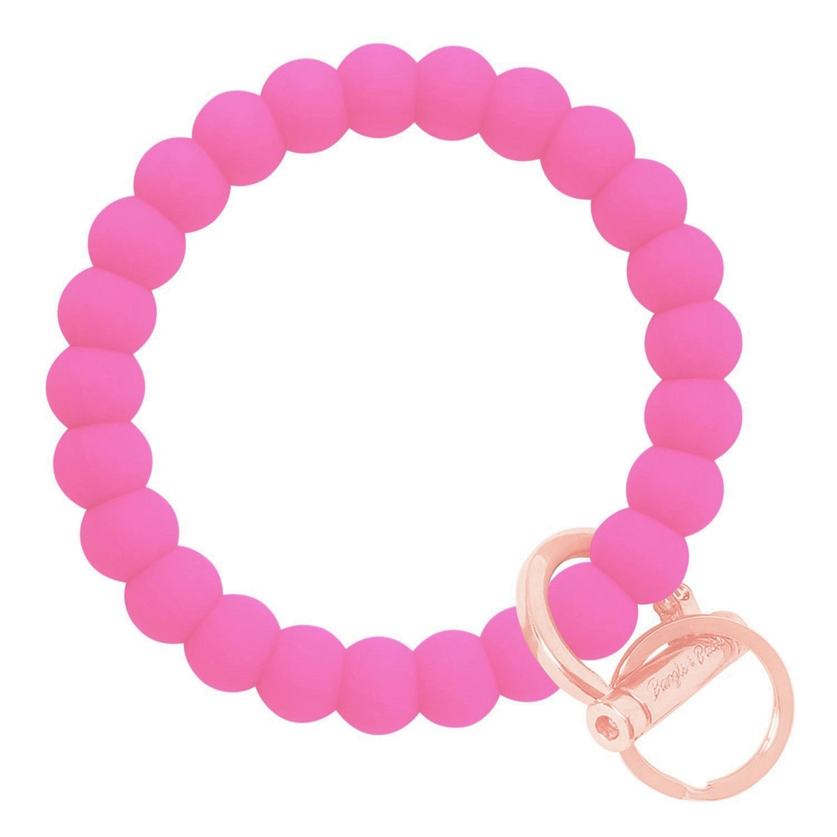 Bubble Bangle Bracelet Key Ring EARLY ACCESS Bubble – Bright Pink Rose Gold