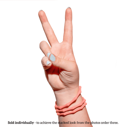 Waterproof Bracelets - sold individually Coral