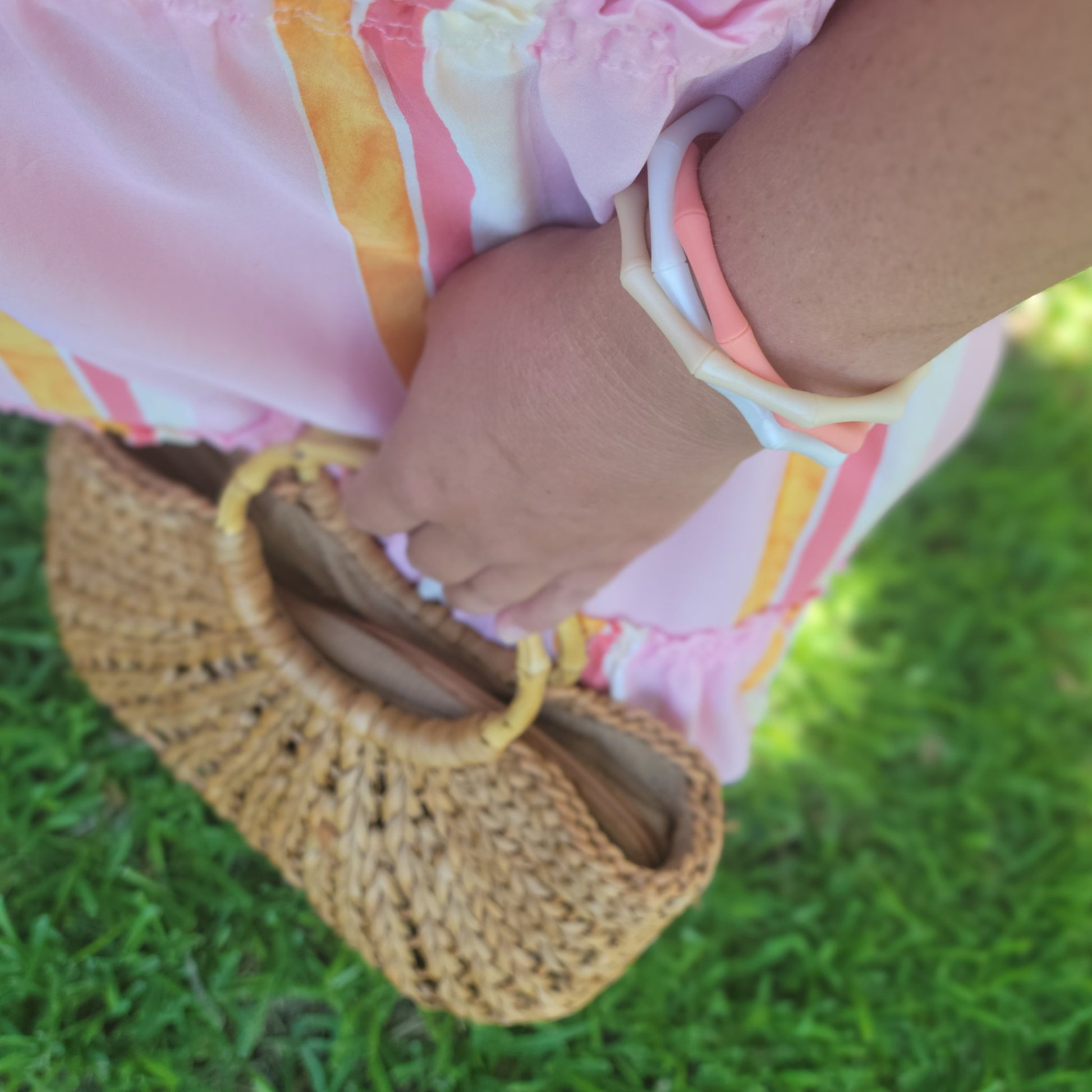 Stackable Waterproof Bamboo Bangles - sold individually - Bangle & Babe Bracelet Key Ring