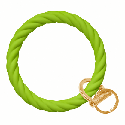 Twisted Bangle Bracelet Key Ring EARLY ACCESS Twist - Lime Pop (SEASONAL COLOR) Gold
