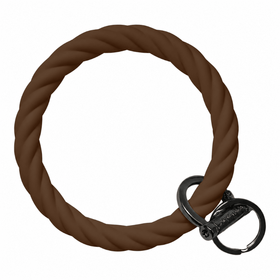 Twisted Bangle Bracelet Key Ring EARLY ACCESS Twist - Espresso (SEASONAL COLOR) Black
