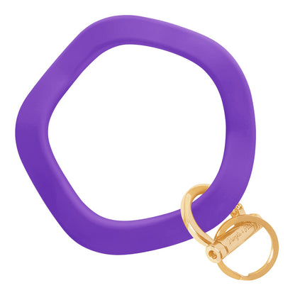 Wavy Bracelet Key Ring Wavy - Poppin' Purple Gold