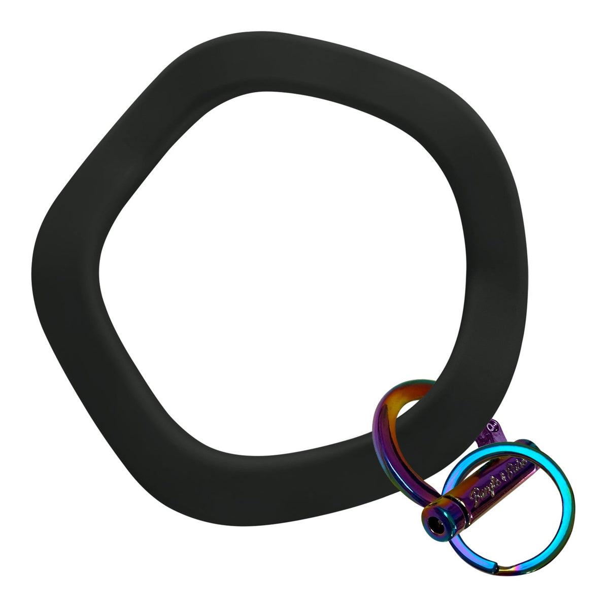 Wavy Bracelet Key Ring EARLY ACCESS Wavy - Black Rainbow