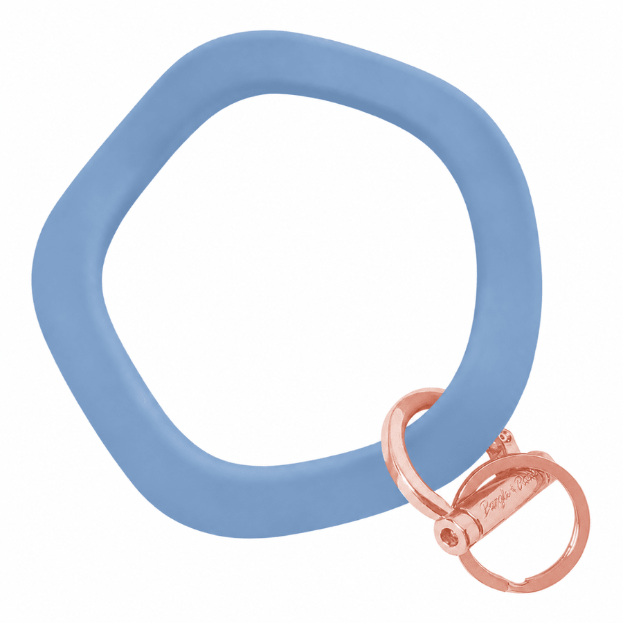 Wavy Bracelet Key Ring EARLY ACCESS Wavy - Slate Blue (SEASONAL COLOR) Rose Gold