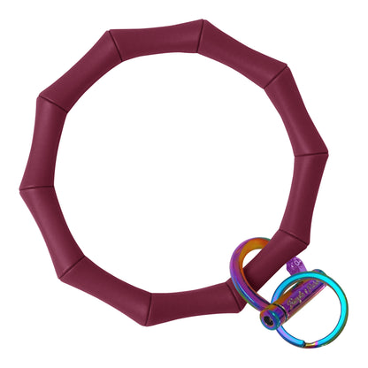 Bamboo Bangle Bracelet Key Ring Bamboo – Maroon Rainbow
