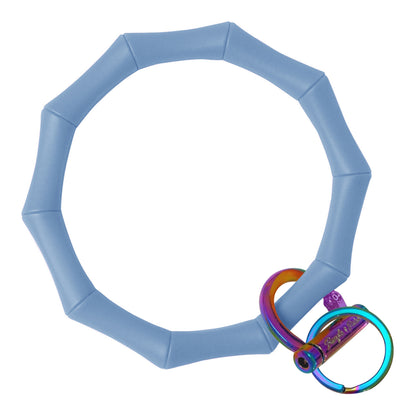 Bamboo Bangle Bracelet Key Ring Bamboo – Army Green Rose Gold