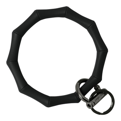 Bamboo Bangle Bracelet Key Ring Bamboo – Maroon Black