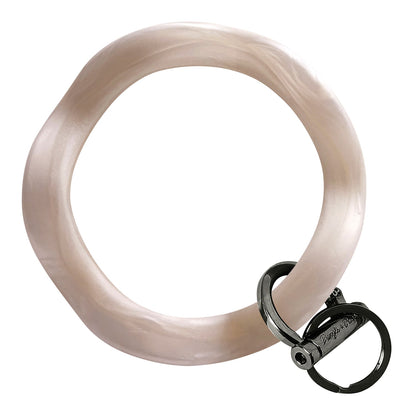 Wavy Bracelet Key Ring Wavy - Pearl Black