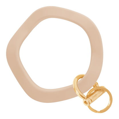 Wavy Bracelet Key Ring Wavy - Oatmeal Gold