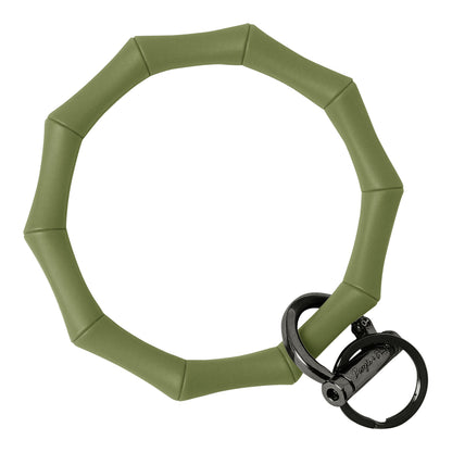Bamboo Bangle Bracelet Key Ring Bamboo – Army Green Black