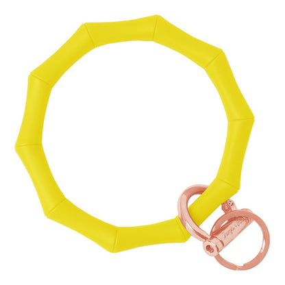 Bamboo Bangle Bracelet Key Ring Bamboo – Yellow Rose Gold