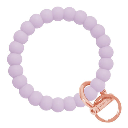 Bubble Bangle Bracelet Key Ring Bubble - Pastel Lilac Rose Gold