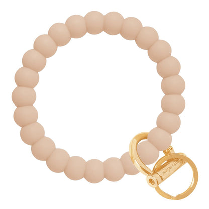 Bubble Bangle Bracelet Key Ring Bubble - Oatmeal Gold