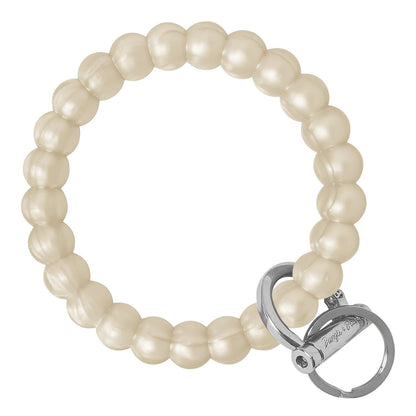 Bubble Bangle Bracelet Key Ring Bubble - Pearl Silver