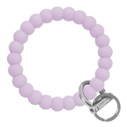 Bubble Bangle Bracelet Key Ring Bubble - Pastel Lilac Silver