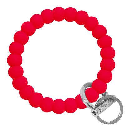 Bubble Bangle Bracelet Key Ring Bubble – Red Silver