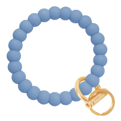 Bubble Bangle Bracelet Key Ring Bubble - Slate Blue Gold