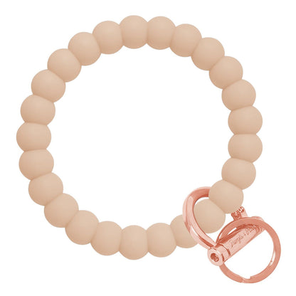 Bubble Bangle Bracelet Key Ring Bubble - Oatmeal Rose Gold