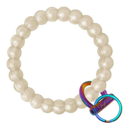 Bubble Bangle Bracelet Key Ring Bubble - Pearl Rainbow