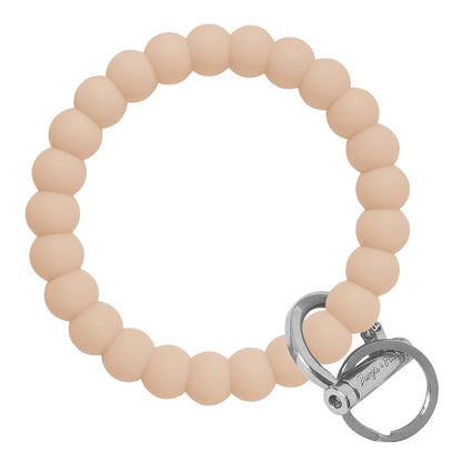 Bubble Bangle Bracelet Key Ring Bubble - Oatmeal Silver