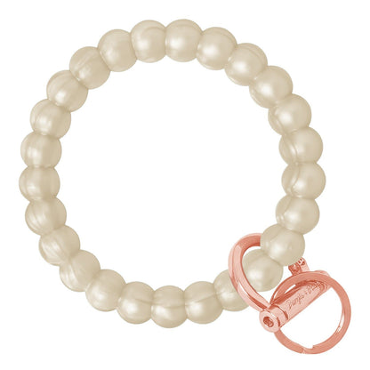 Bubble Bangle Bracelet Key Ring Bubble - Pearl Rose Gold