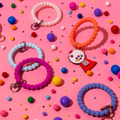 Bubble Bangle Bracelet Key Ring