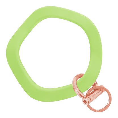 Wavy Bracelet Key Ring Wavy - Green Tea Rose Gold