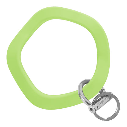 Wavy Bracelet Key Ring Wavy - Green Tea Silver